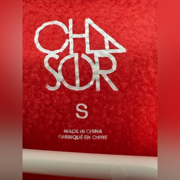 Chaser pink Peace Academy pullover cropped sweatshirt. NWT - Picture 5 of 6